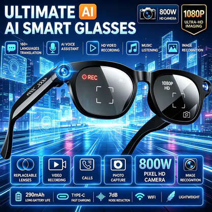 4K AI Smart Glasses