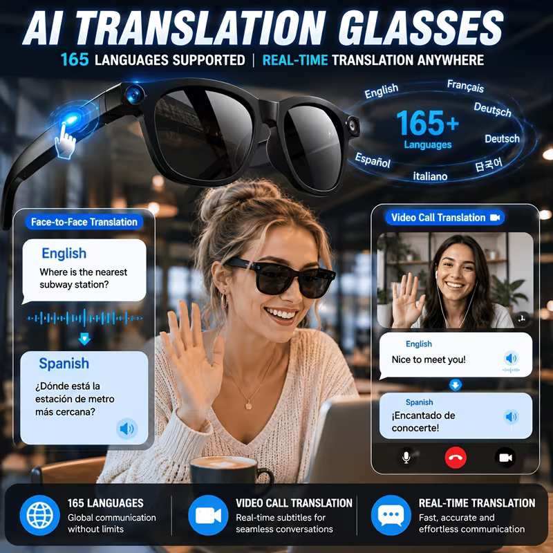 4K AI Smart Glasses