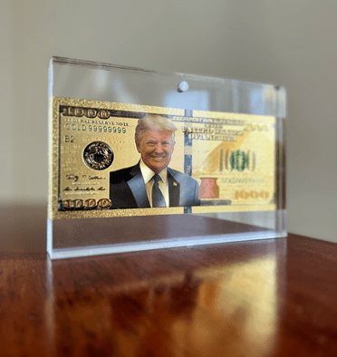 10 Trump Gold Plated Bills